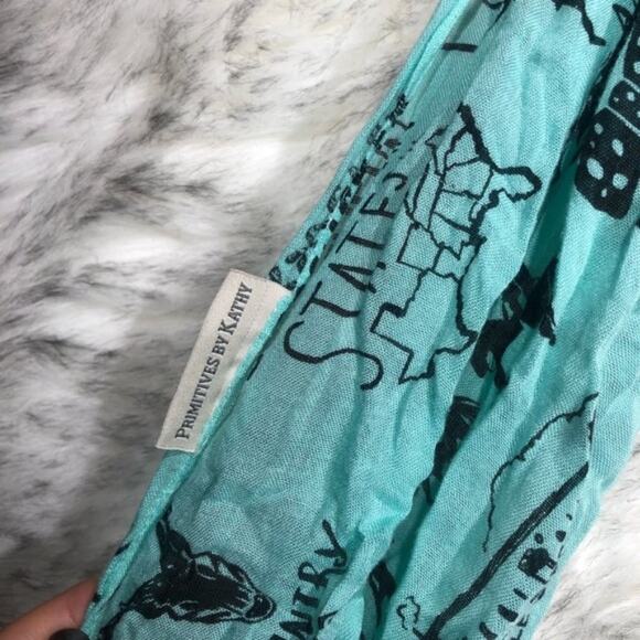 Primitives by Kathy Light Blue Southern & Country Themed Scarf - Picture 7 of 8